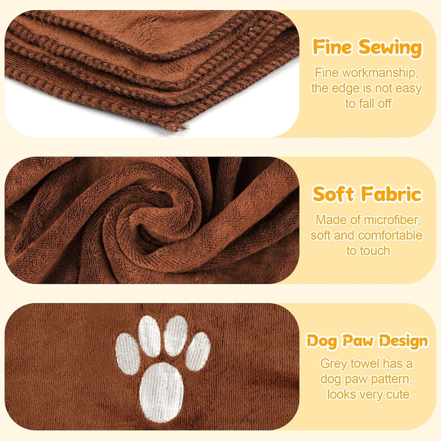 40 X 24 Inch Dog Towels for Drying Dogs, Absorbent Microfiber Dog Towel | Dog Bath Towel. Soft Dog Drying Towel. Dog Shower & Bath Supplies