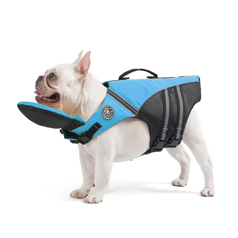 Professional Summer Pet Life Jackets and Dog Outdoor Products Large Dog Buoyancy Swimsuits Solid Pattern Factory Direct Sales