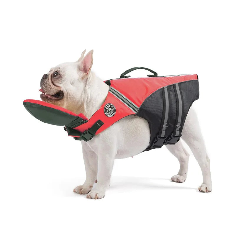 Professional Summer Pet Life Jackets and Dog Outdoor Products Large Dog Buoyancy Swimsuits Solid Pattern Factory Direct Sales