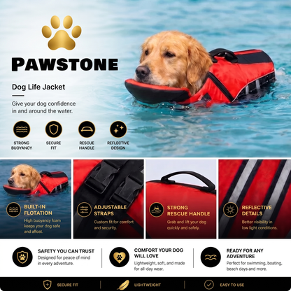 ChinLift Swim Vest — Dog Life Jacket with Head & Chin Support